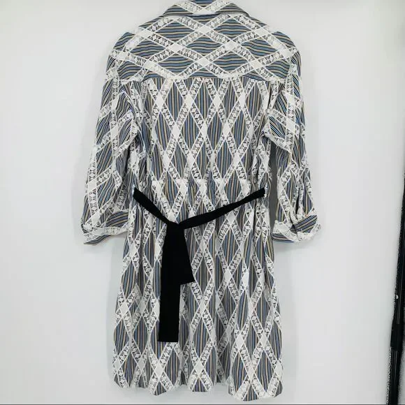 New Sandro Paris Short Lace Shirt Dress collar 40 - Picture 9 of 12